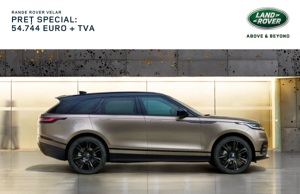 Oferta Speciala Finantare: Range Rover Velar 54.744 EUR + TVA