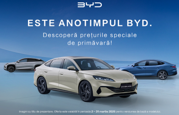 🪻 Este anotimpul BYD. Prețuri speciale de primăvară! 🪻