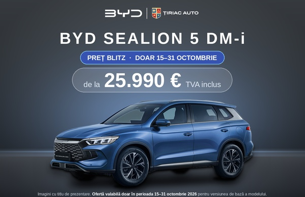🚙 BYD Sealion 5 DM-i, de la 25.990 euro, TVA inclus