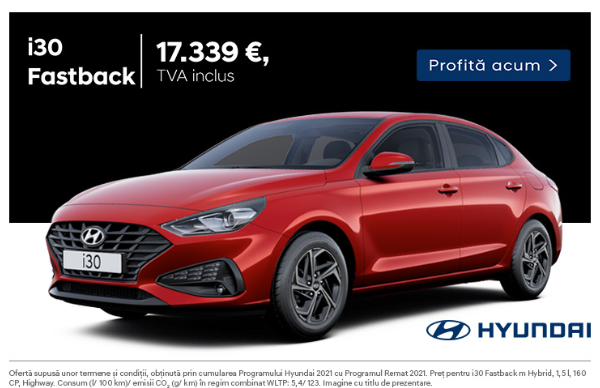 Descopera ofertele Hyundai i20 si i30 prin Programul Rabla 2021