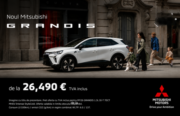🚘 Noul Mitsubishi Grandis de la 26.490 euro, Tva inclus