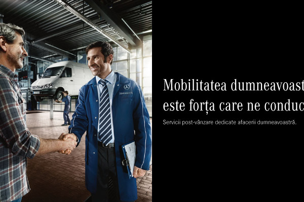 Servicii post-vanzare Mercedes-Benz dedicate afacerii dumneavoastra!