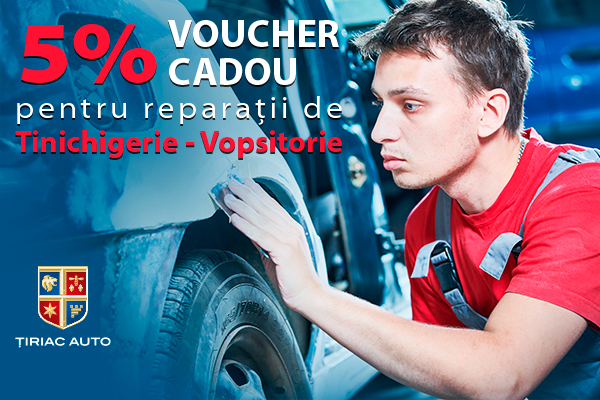 Reparatie tinichigerie-vopsitorie: VOUCHER CADOU 5%*