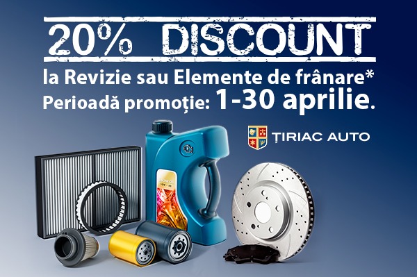 20% discount la Revizie sau Elemente de franare
