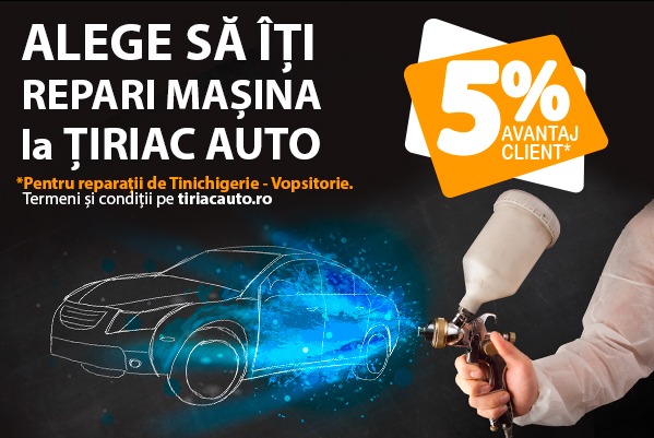 Avantaj Client de 5%* la reparatii de tinichigerie-vopsitorie