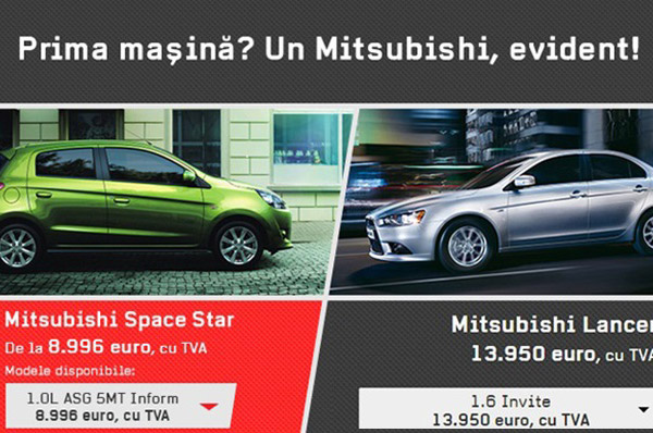 Prima masina? Un Mitsubishi, evident!